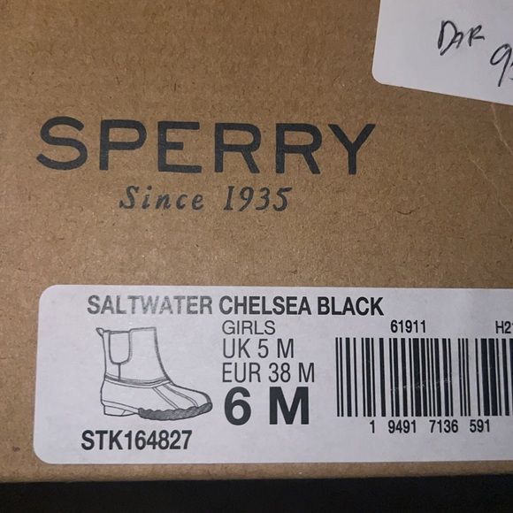 SPERRY Black Saltwater Chelsea Boot/Bootie  | NEW in BOX/NWT!!🖤✔️ - Picture 6 of 9
